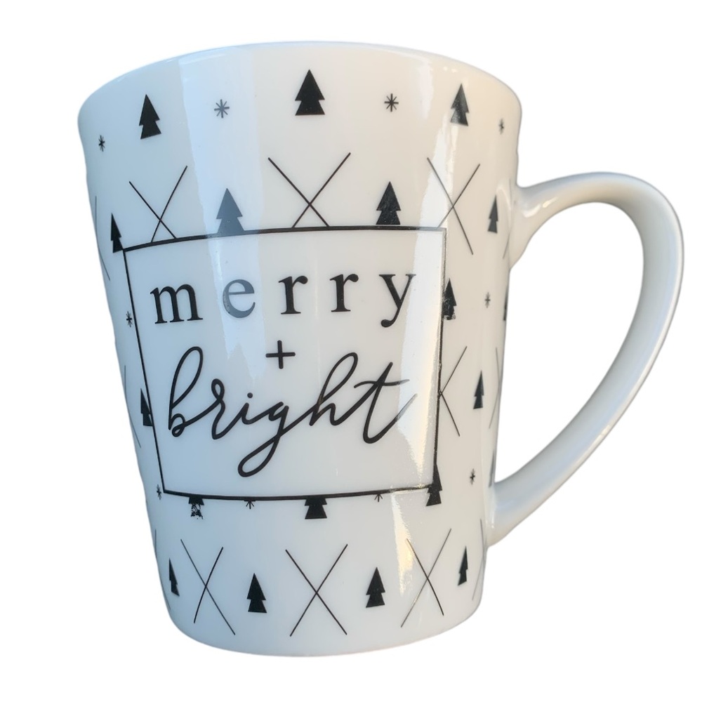 ❤️🎄☃️HOLIDAY CHRISTMAS MUG MERRY & BRIGHT🎄☃️❤️